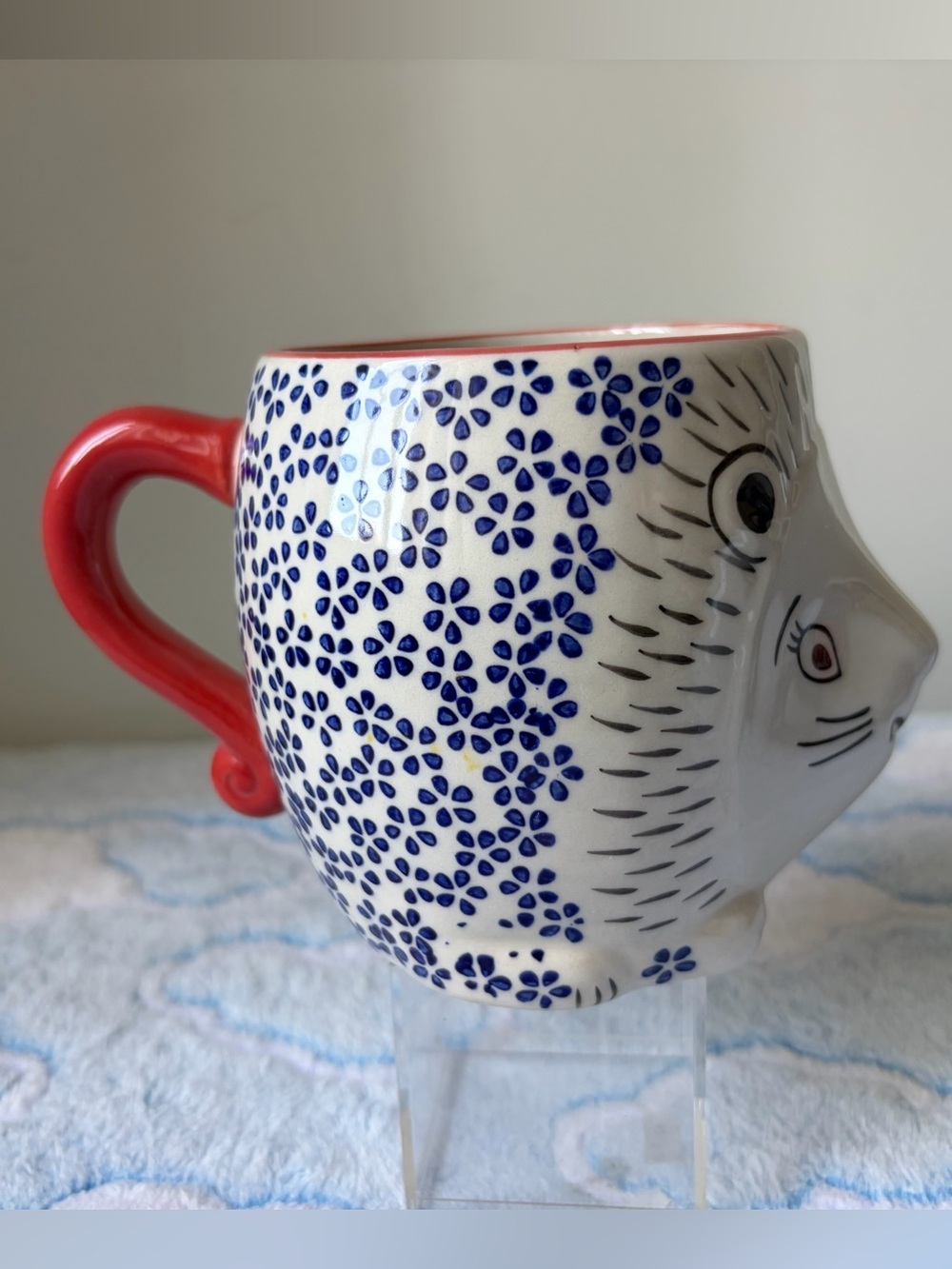 Yokohama Studio Hand Painted Porcupine Hedgehog Coffee Tea Mug